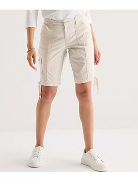 NWT St Johns Bay Bermuda Shorts Womens 16P Beige